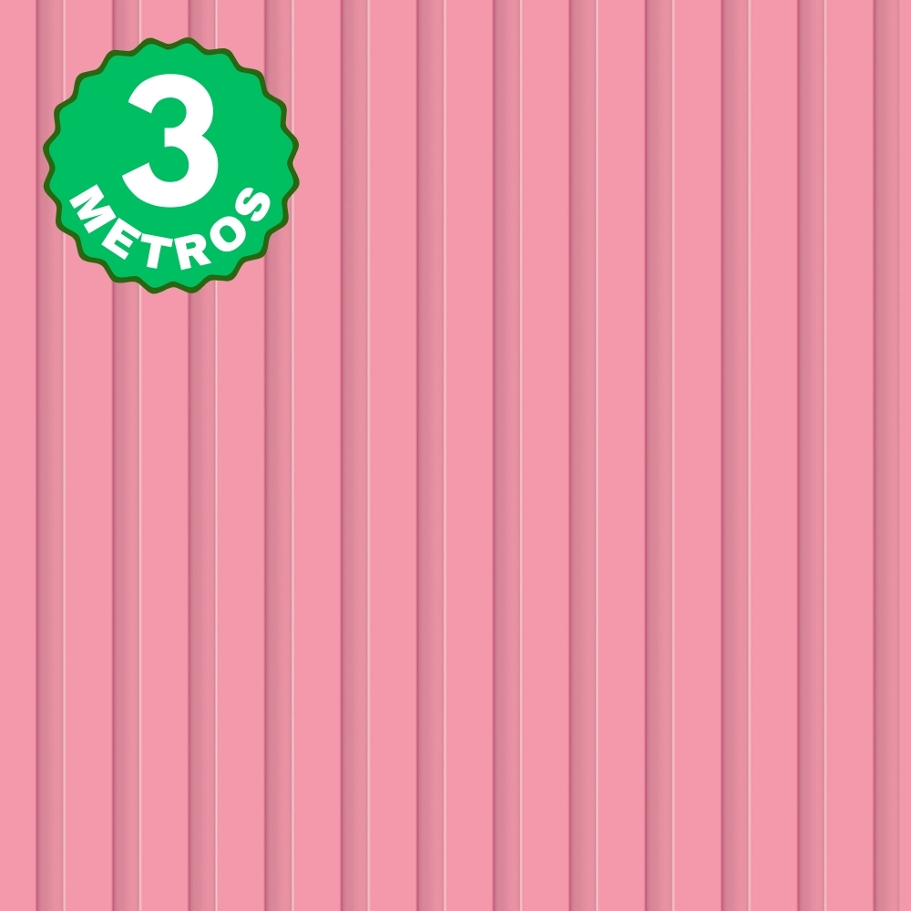 Papel de Parede Ripado Rosa Adesivo Madeira Ripado Rosa Adesivo Lavável Quarto Menina 3 Metros