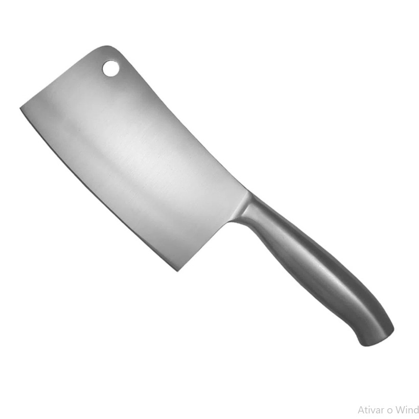Faca Cutelo Em Aço Inox Stainless Steel Knife