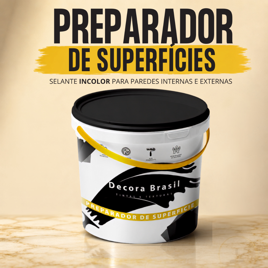 Preparador Superfícies Decora Brasil Incolor Selante Interno Externo Secagem Rápida