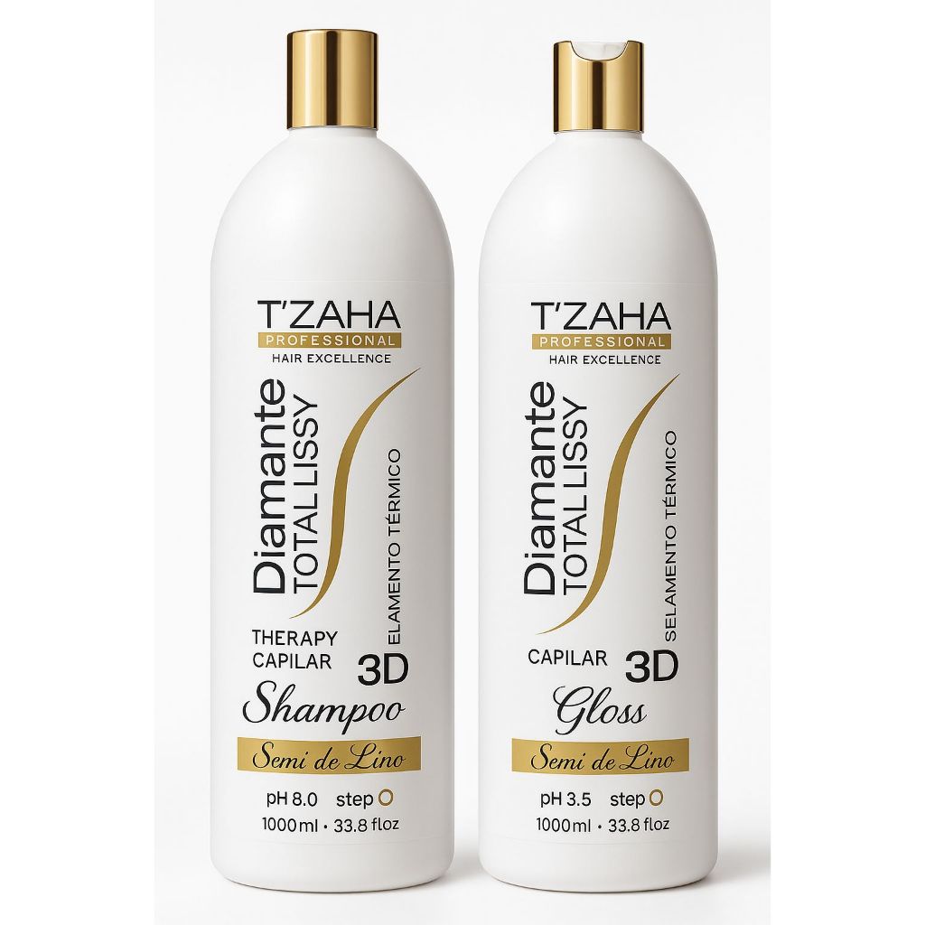 kit shampoo e glos selante escova progressiva orgânica sem formol diamante 3d profissional alisamento garantido