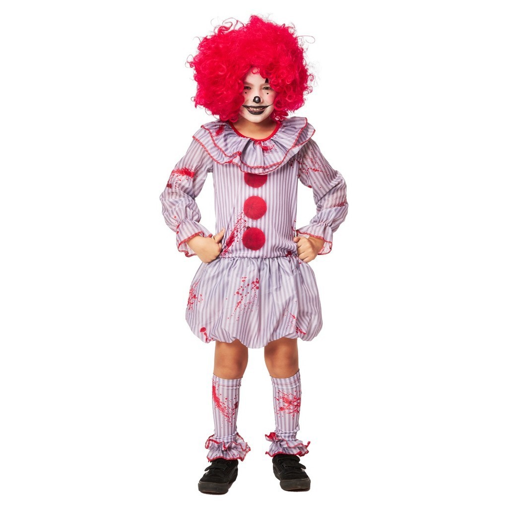 Fantasia Infantil Palhaço A Coisa Cosplay Noite do Terror Halloween Dia das Bruxas Festa Zumbi Sexta Feira