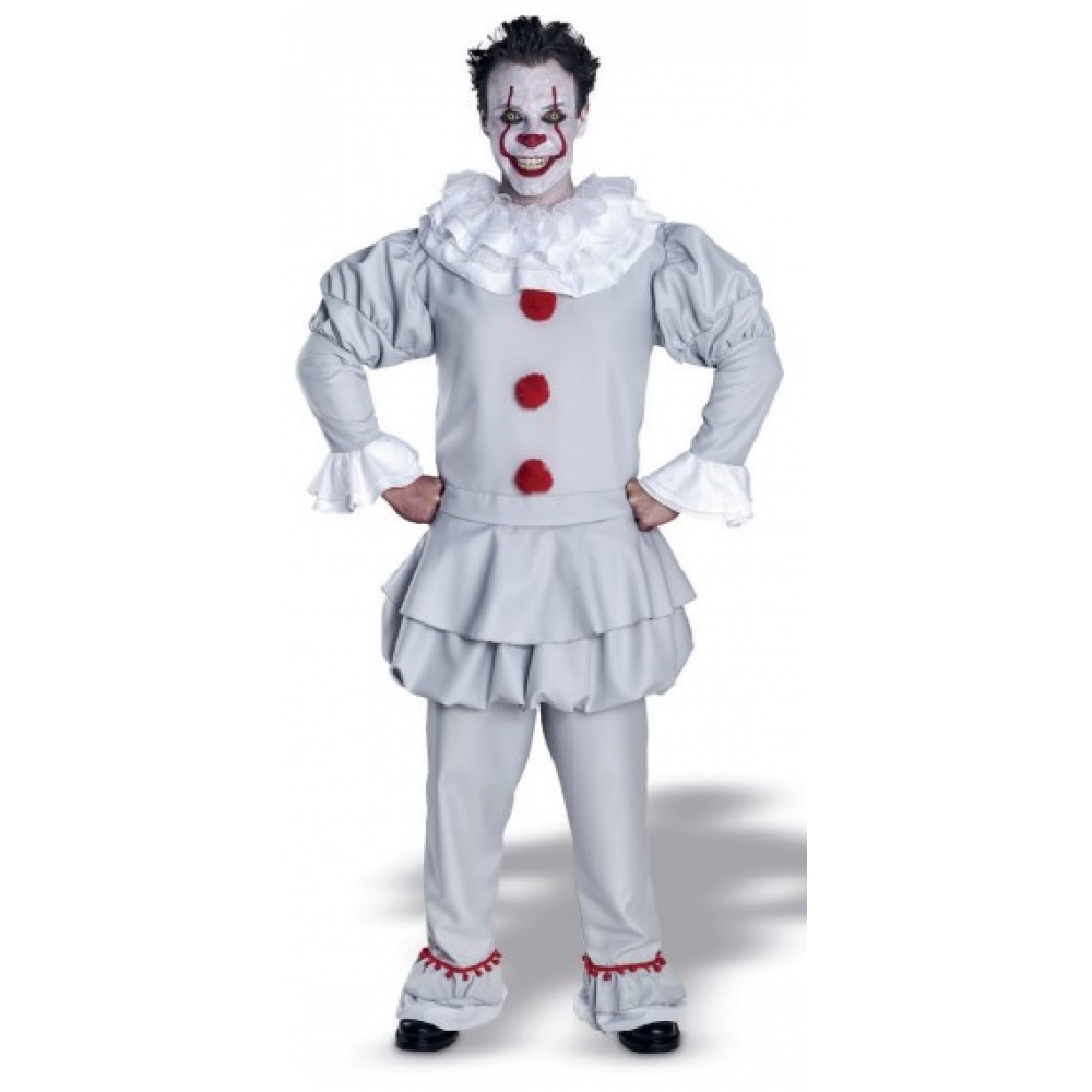 Fantasia Palhaço It Adulto Cosplay Pennywise Halloween Circo Macabro Assassino Festa Halloween Noite Terror Dia Bruxas