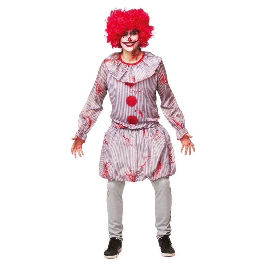 Fantasia Adulto Palhaço A Coisa Cosplay Filme de Terror Halloween Dia das Bruxas Festa Zumbi Sexta Feira 13
