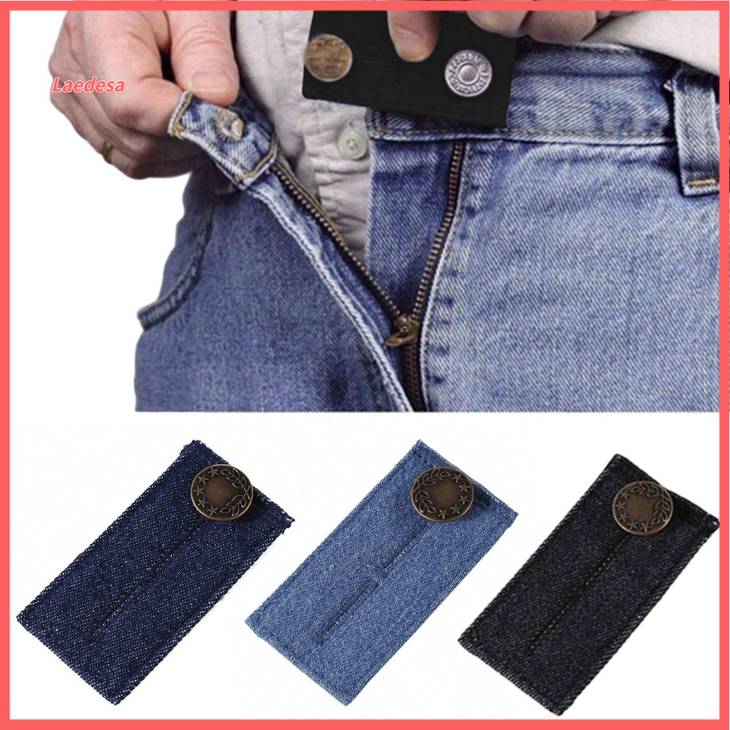 Adjustable Waist Buckle Trouser Button Waistband Extender with Metal for Pants Jeans Trousers Skirts – Comfortable Fit
