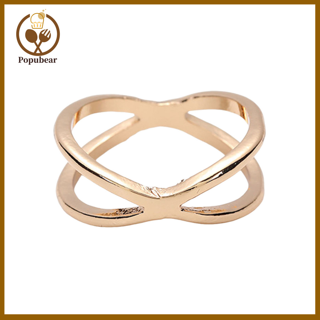 Flexible Scarf Fastener Multi-functional Gold Button Clip – Adjustable Non-slip Triple-loop Alloy Holder for Silk Wool