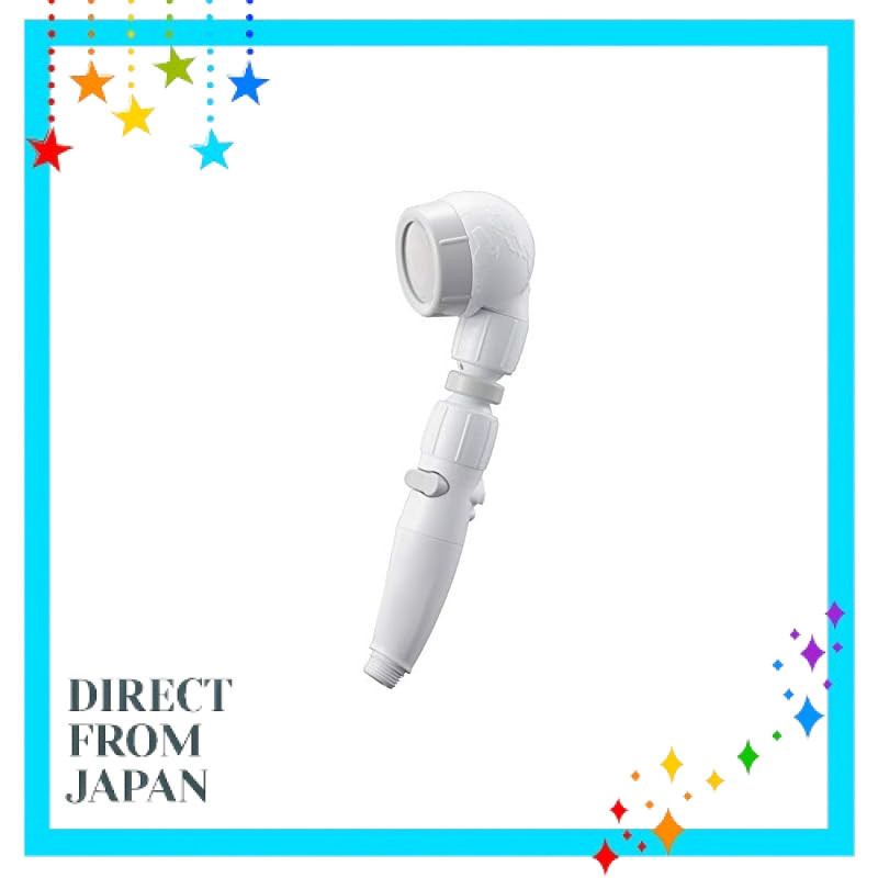 Aramic Shower Head, Water-Saving, High Water Pressure, Adjustable Angle, Stop Water Button, 3D Earth Shower, Light Gray,