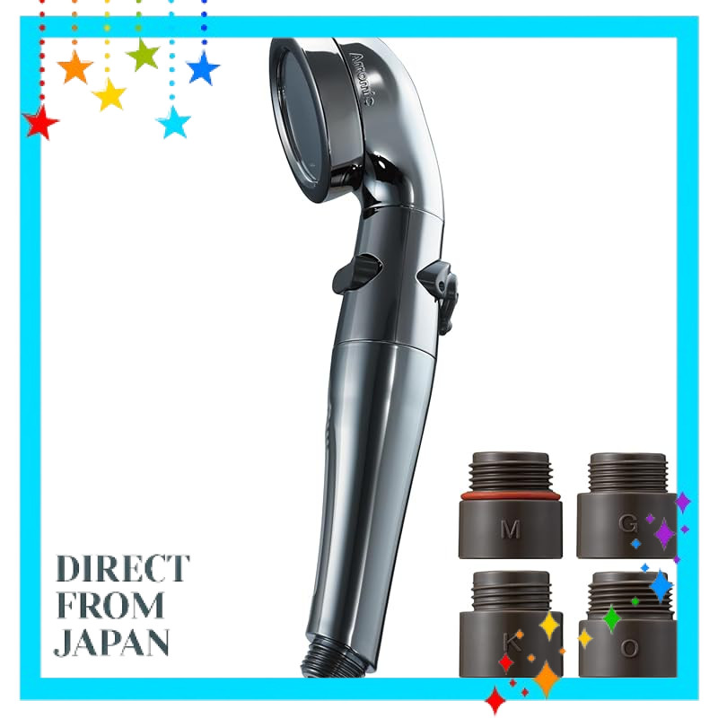 Aromatic Shower Head with Anti-Dirty Coating, Special Paint, Water-Saving, High Pressure, Adjustable Flow, Stop Button,