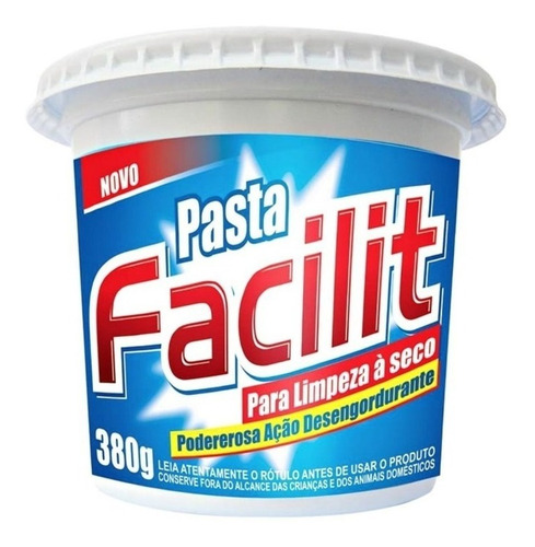 Pasta Limpeza A Seco Facilit 380g Geladeira Computador