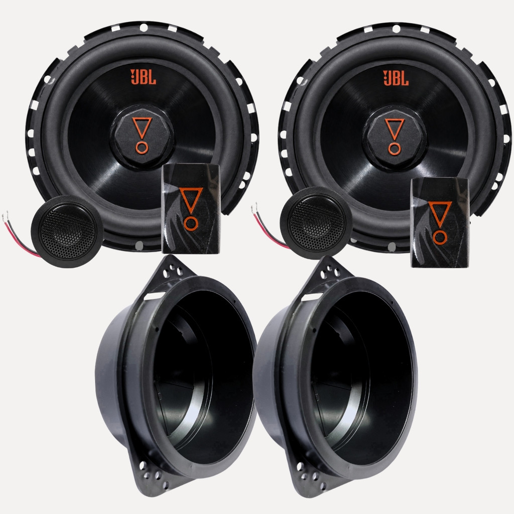 KIT PAR ALTO FALANTES JBL 6 POLEGADAS 160W RMS + 2 AROS ADAPTADORES PARA SOM CORSA GOL