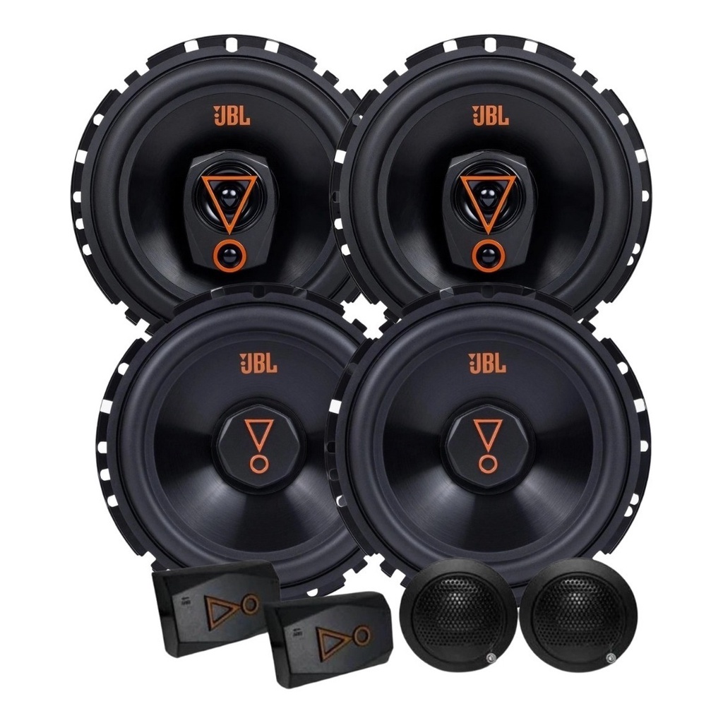 Kit 2 Vias 6 JBL 62VMS80 160W + Par Alto Falantes 6 Triaxiais JBL 6TRMS80 160W