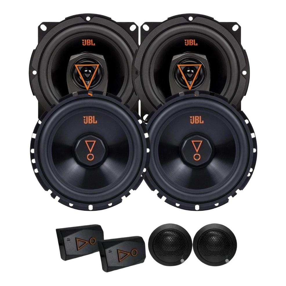 Kit 2 Vias 6  JBL 62VMS80 160W + Par Alto Falantes 5  Triaxiais JBL 5TRMS80 160W