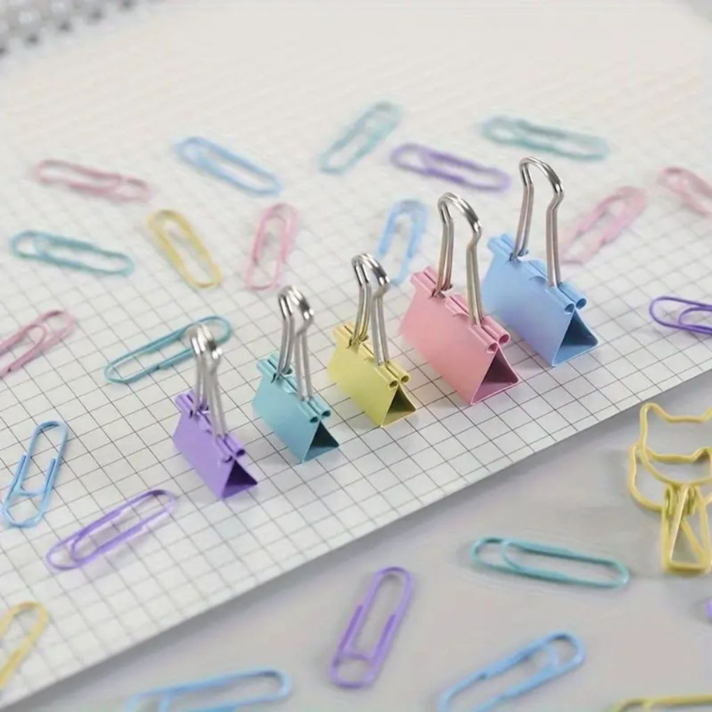 Escritório Clips Alfinete Prendedor Office Papelaria Escolar Conjunto Clips Alfinete Escritório