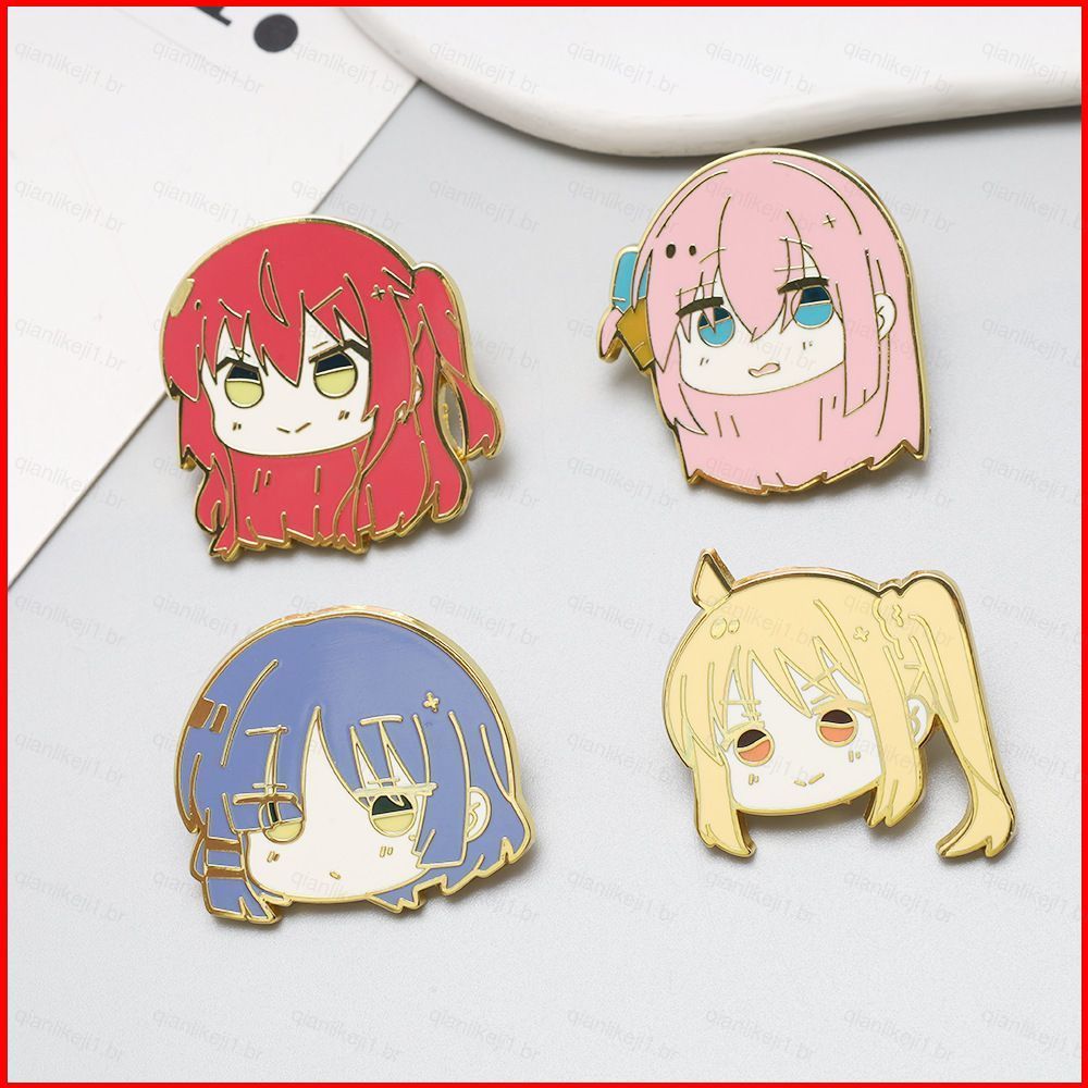 Conjunto De Alfinetes Esmaltados Bocchi the Rock Gotoh Hitori Broche De Emblema De Metal Em Liga De Zinco Anime Presente
