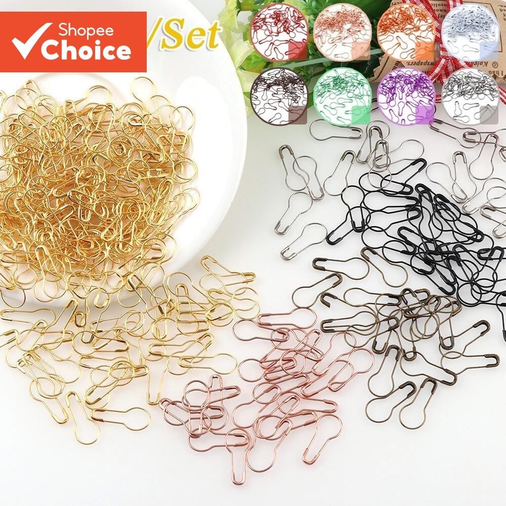 Conjunto De 100 Peças De Alfinetes Mágicos De Metal Colorido Para Acessórios De Roupas DIY , Projetos De Artesanato De B