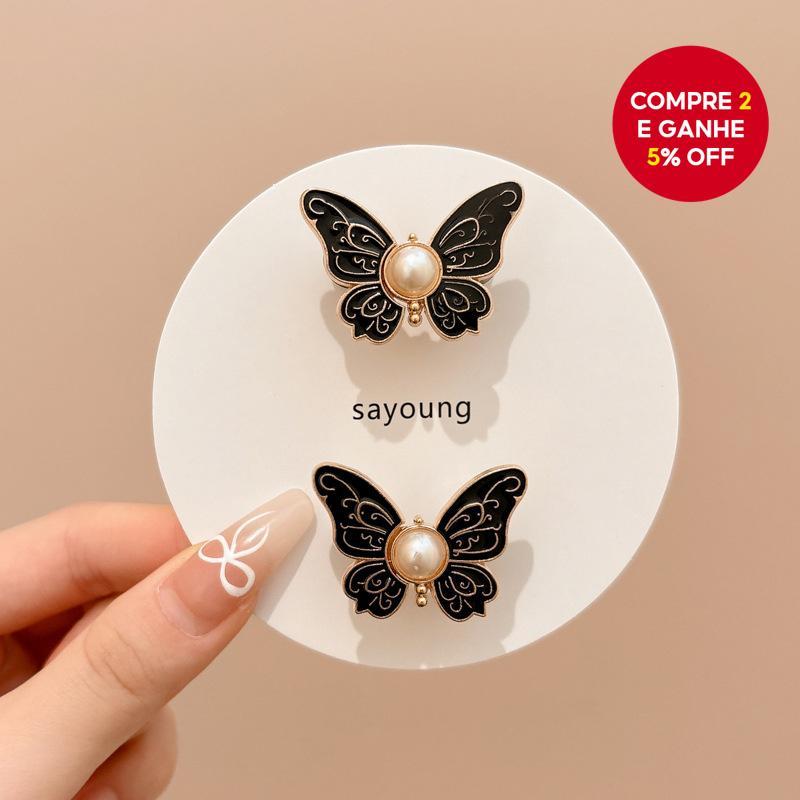 Conjunto De 2 Peças De Broche De Borboleta , Alfinetes De Cintura Da Moda Coreana Para Mulheres , Acessórios De Roupa Je