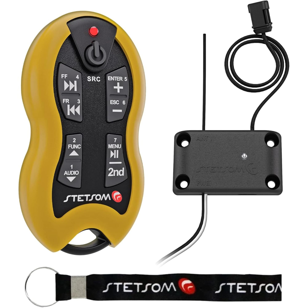 Controle Longa Distância Stetsom SX2 500 Metros Amarelo 16 Funções Som Automotivo