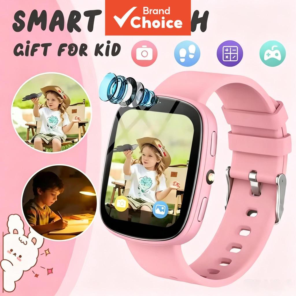Relógio Inteligente Infantil com Jogos Relógio Smartwatch para Crianças com SOS GPS Localização Câmera À Prova D'Água