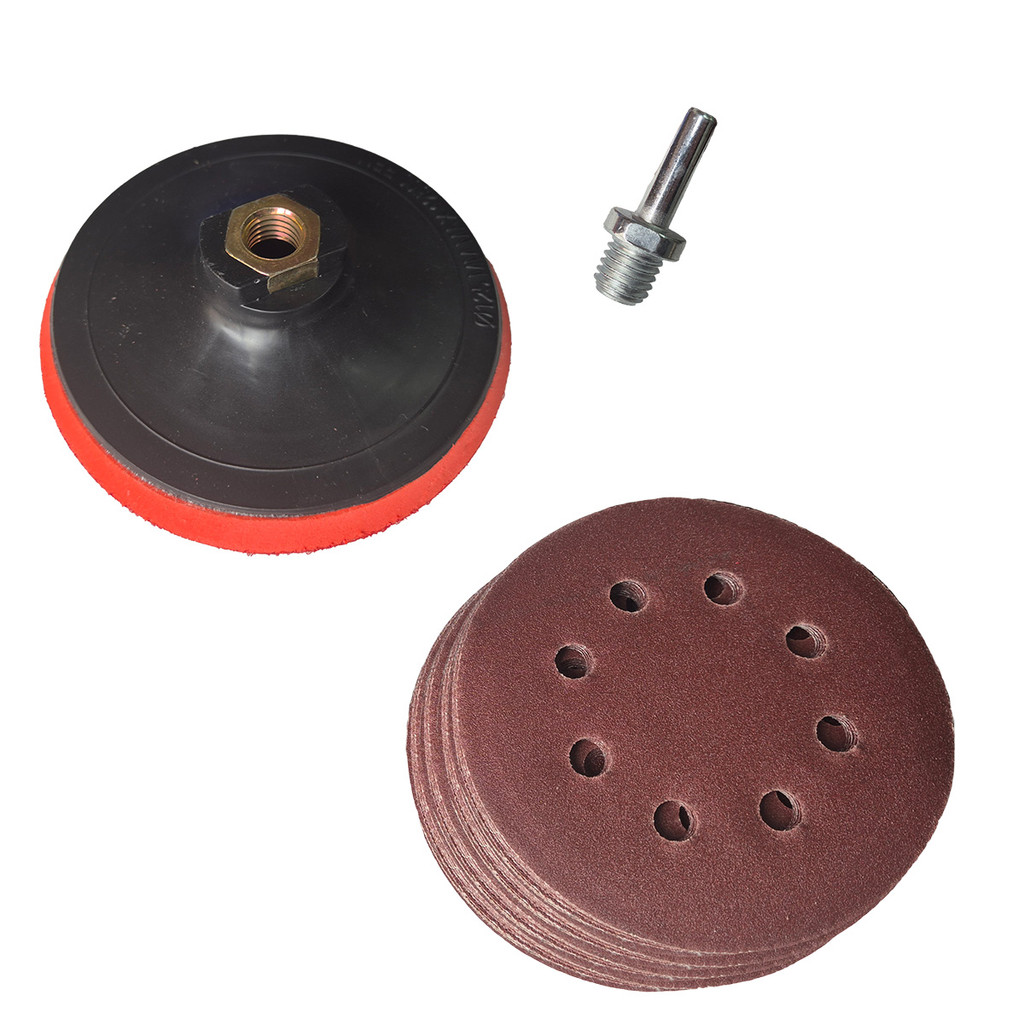 Suporte De Boina Lixadeira Furadeira C/ 30 Discos Lixa 125mm