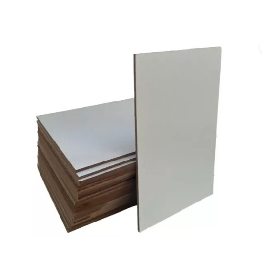 Kit 20 placas chapas mdf cru/branco 3mm 32x13cm