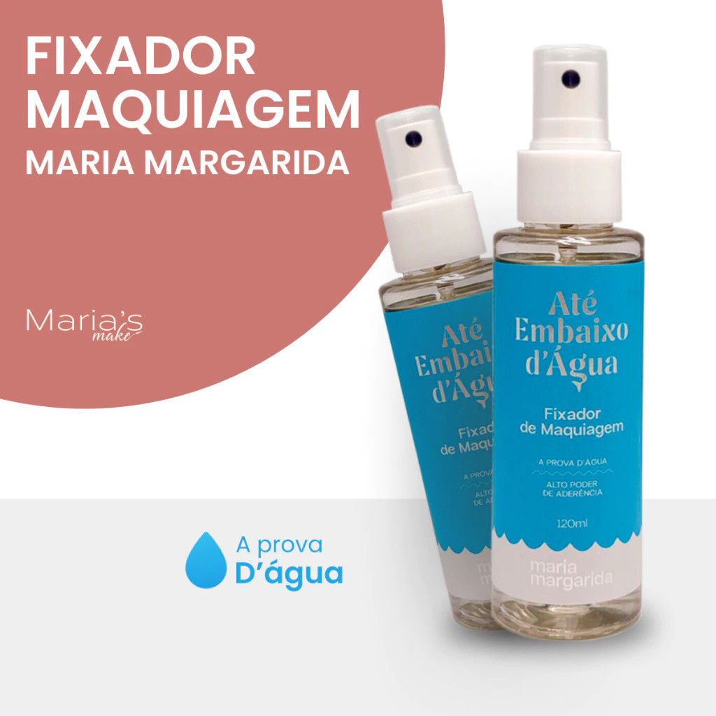 Fixador de Maquiagem Até Embaixo d’Água Spray Alta Fixação Resistente à Água Longa Duração