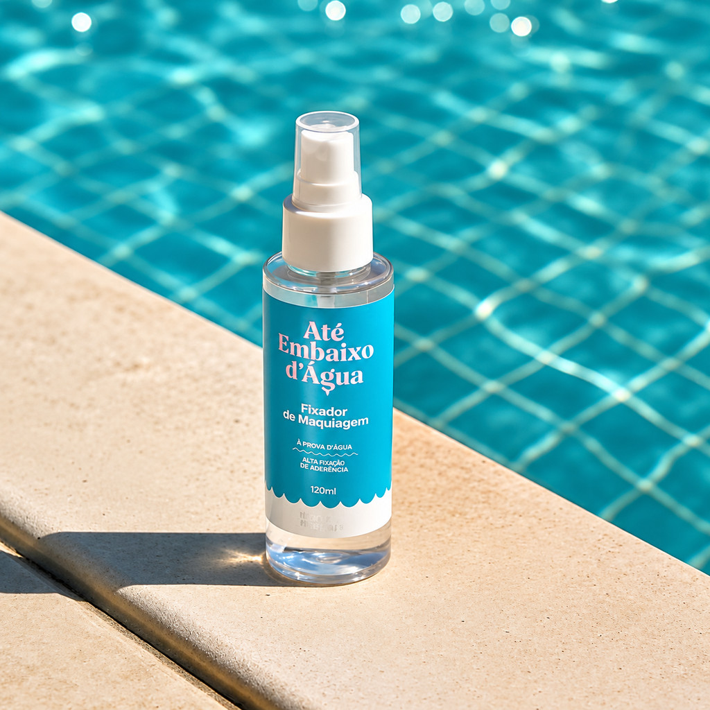 Bruma Fixadora de Maquiagem Até Embaixo d’Água 120ml Spray Alta Fixação Resistente à Água Longa Duração Alta Aderência