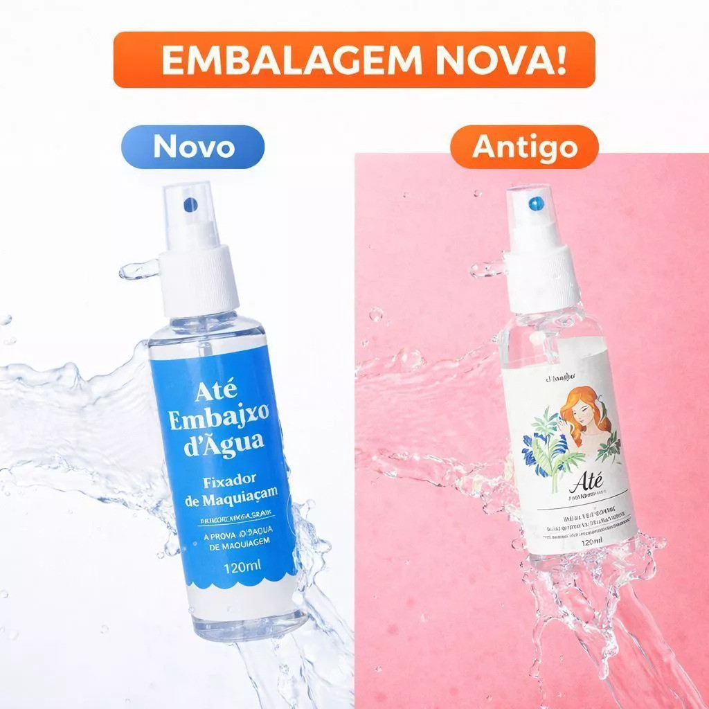 Bruma Fixadora de Make Até Embaixo d’Água Spray 120ml Alta Aderência e Fixação