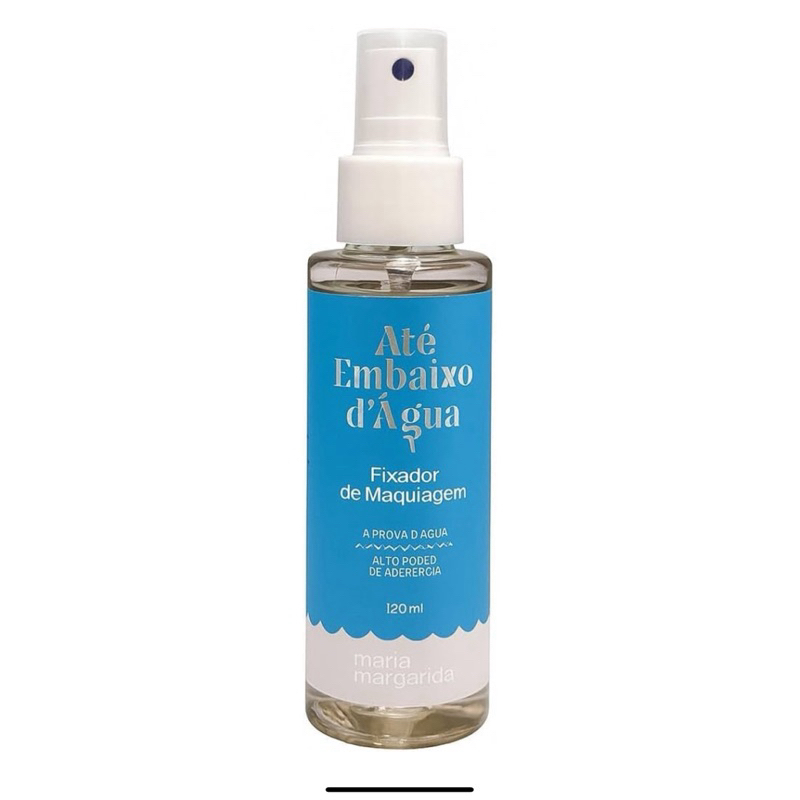 Fixador De Maquiagem Até Embaixo D’água Maria Margarida - 120ml - Nova Embalagem
