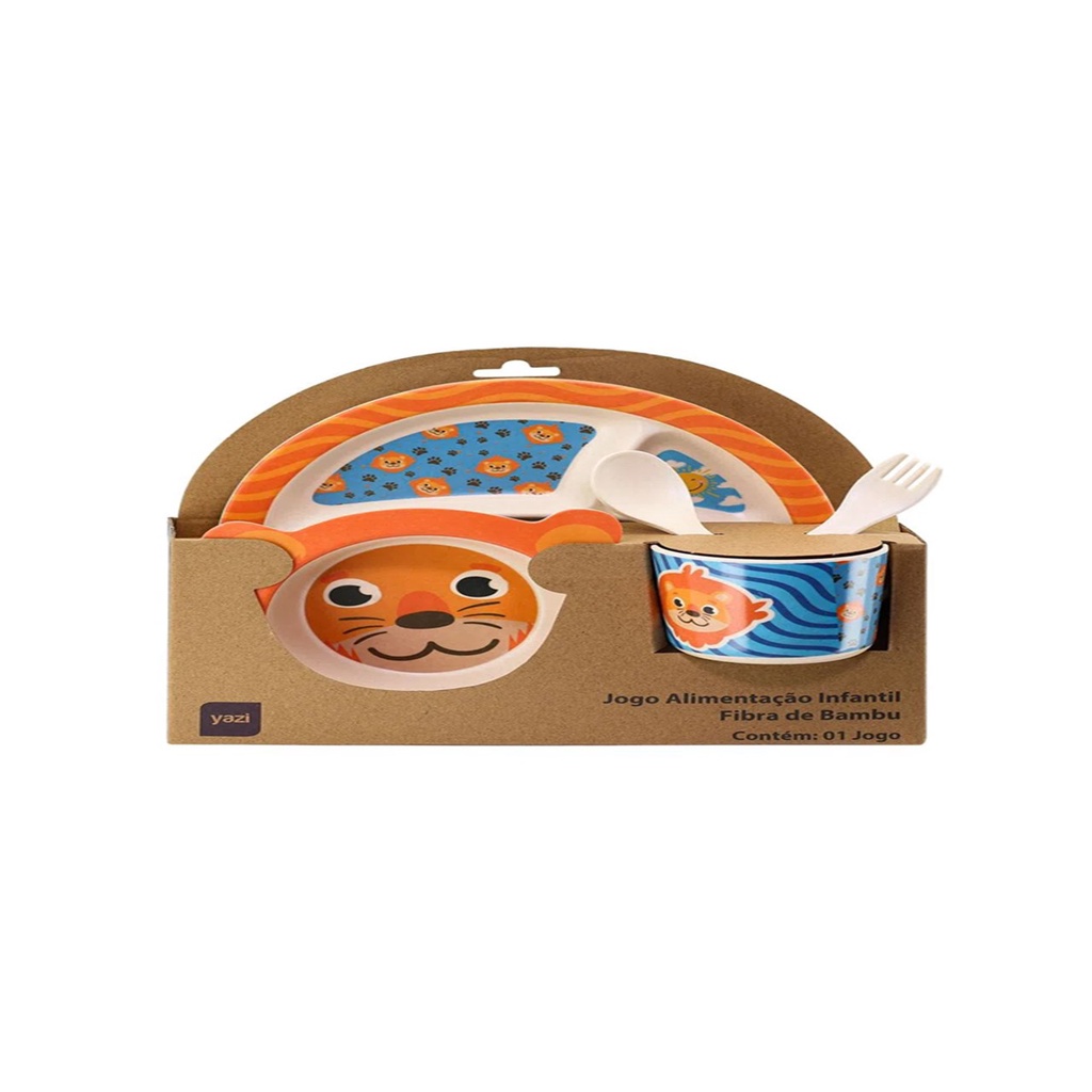 Jogo de Refeição Infantil Leão - Yangzi
