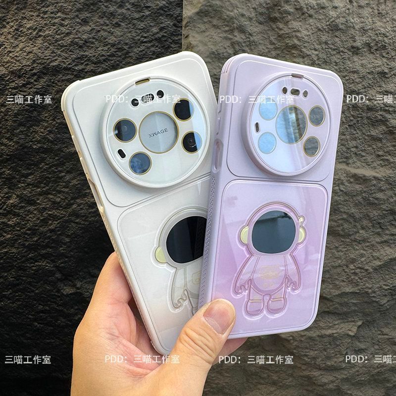 Capa para Huawei Mate80 Pro Max, modelo exclusivo P90pro, proteção total da lente, astronauta 3D