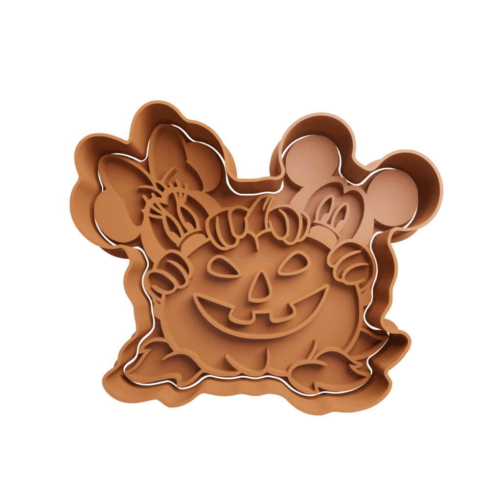 Cortador De Biscoito Mickey Minnie Abóbora - Disney
