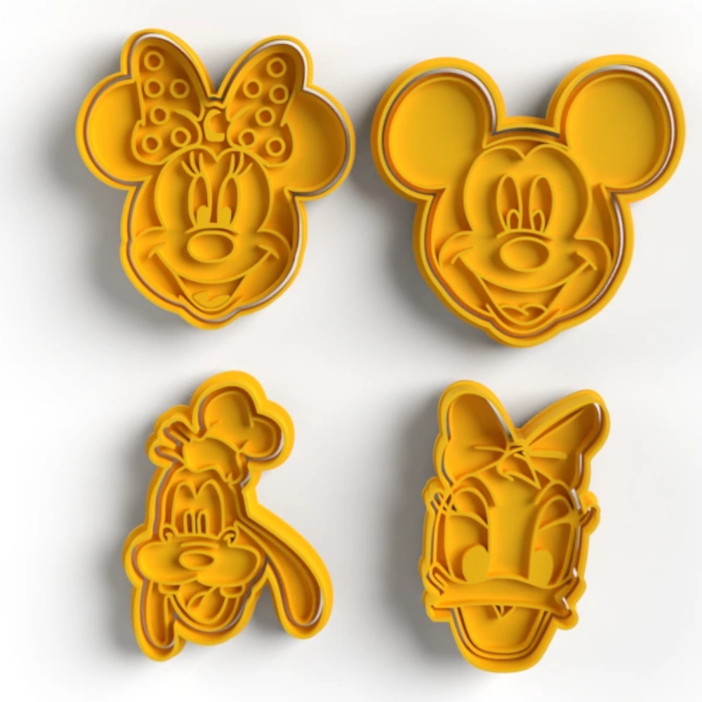 Cortador Marcador Disney Mickey Minnie Pateta Margarida - Pasta Cookie
