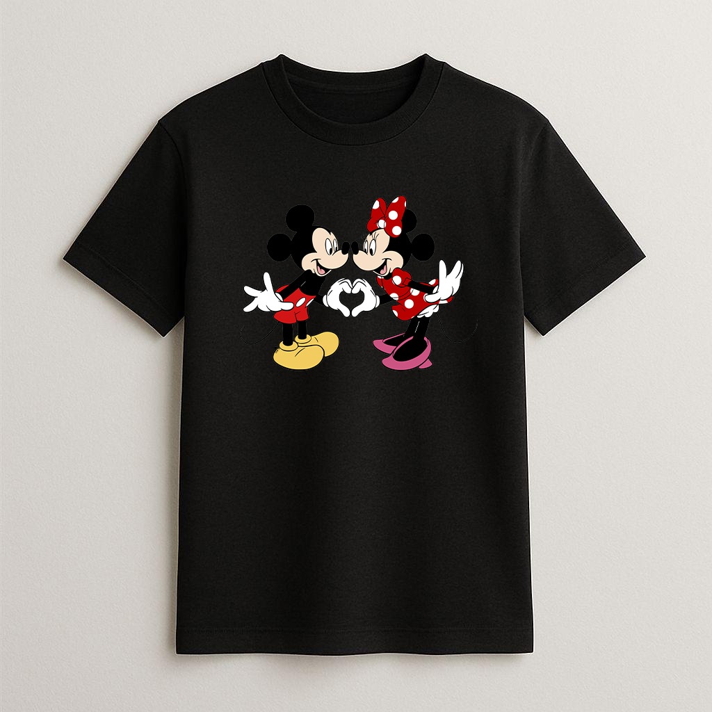 Camiseta Mickey e Minnie Disney Original  Camisa Básica Unissex  Conforto e Estilo para o Dia a Dia