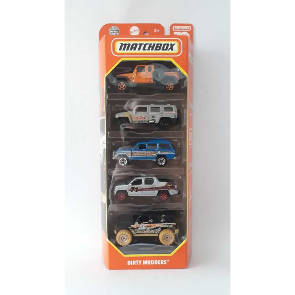 Multipack Exclusive - 2023 - 05 pack - Dirty Mudders - 1/64 - Matchbox - Mattel - 70 Years