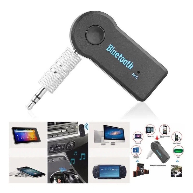 Receptor Bluetooth P2 3.5mm Carro Auxiliar Sem Fio Música Chamada Áudio