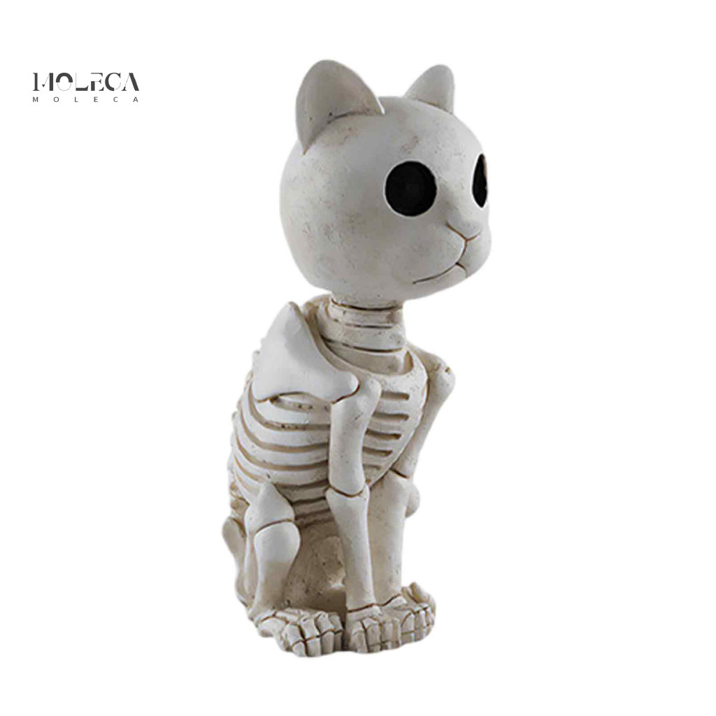 Scene Accessories Halloween Skeleton Decoration Spooky Resin Figurines – Deer Cat Duck Decor Table Centerpiece Front P