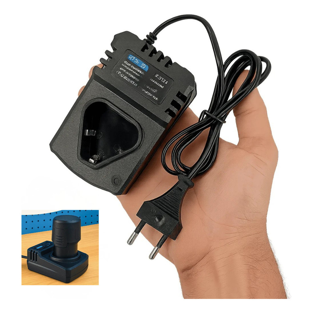 Carregador Fonte De Bateria Base  12V 12.6V 2A Carga RÁPIDA Para Parafusadeira Bivolt FURADEIRA LE0179