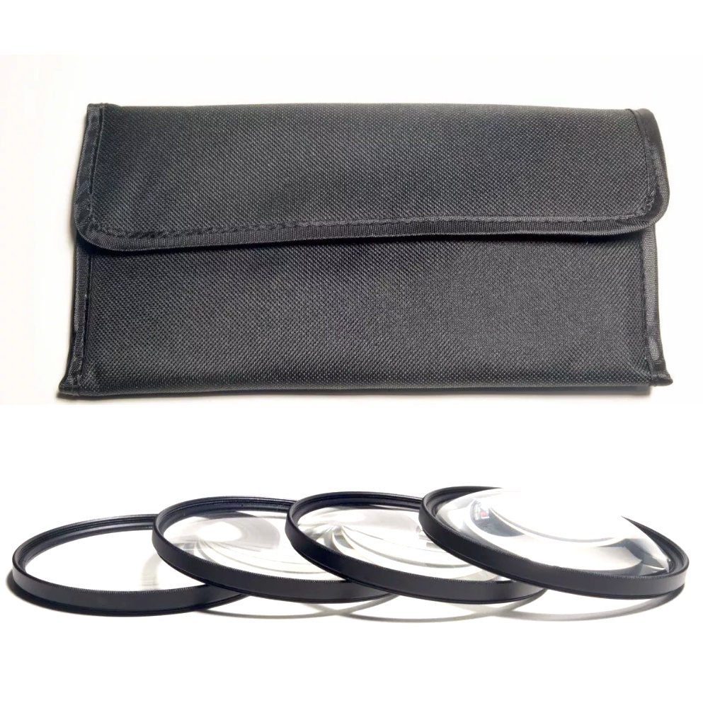 Kit de filtros Close Up +1 +2 +4 +10 58mm 1 unidade