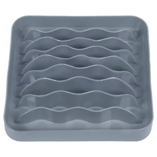 Comedouro Lento Pet Wave Cinza - Pet Games