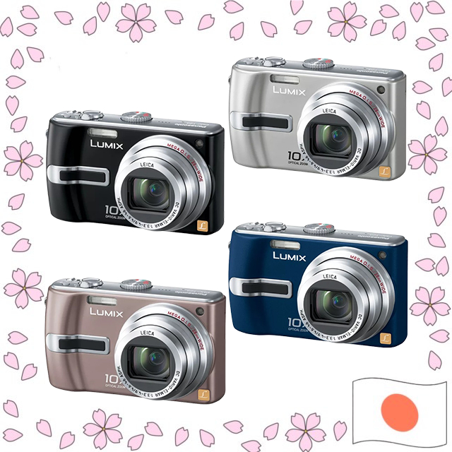 Câmera Digital LUMIX DMC-TZ3 7.2MP Zoom Óptico 10x Lente Leica 28mm MEGA O.I.S. [ Prata / Azul / Preto / Marrom ] Usado【Enviado diretamente do Japão】