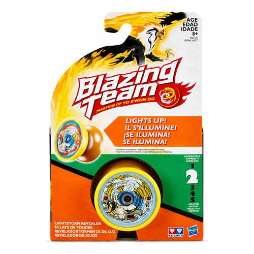Ioiô Blazing Team Lightstorm Revealer Águia Luz Led Hasbro Amarelo