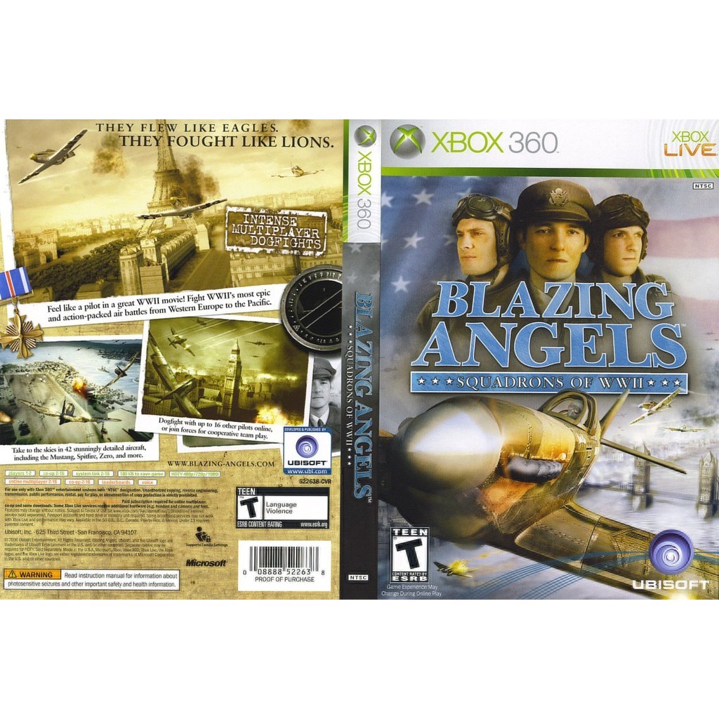 Blazing Angels Squadrons of WWII P/ XBOX360 (LTU/LT/JTAG/RGH)