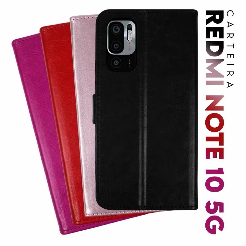 Capa de carteira flip cover REDMI NOTE 10 5G