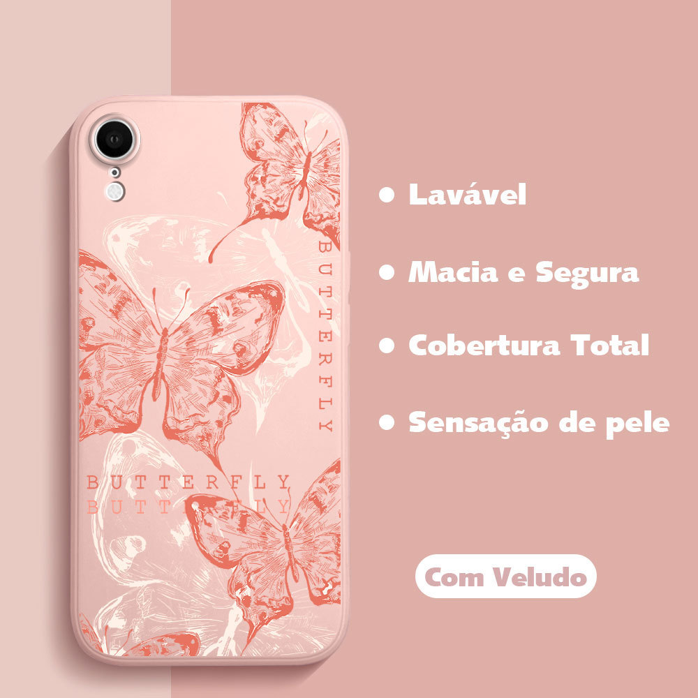 Capinha Para iPhone XR Capa De Luxo Liquid Silicone Celular Proteção Case YT 0176