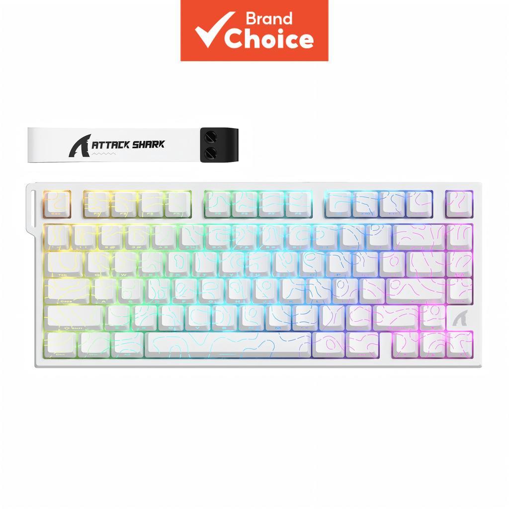 Teclado Magnético Attack Shark R82he 75% - 8 kHz, 0,08 ms, 5 camadas