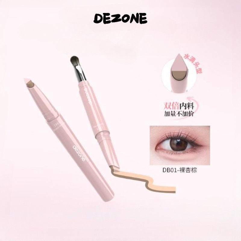 DEZONE Atualizado Arc Light Construction Caneta Horizontal Silkworm Iluminando Destaque Sombra Dois Em Um Cabeça Dupla G