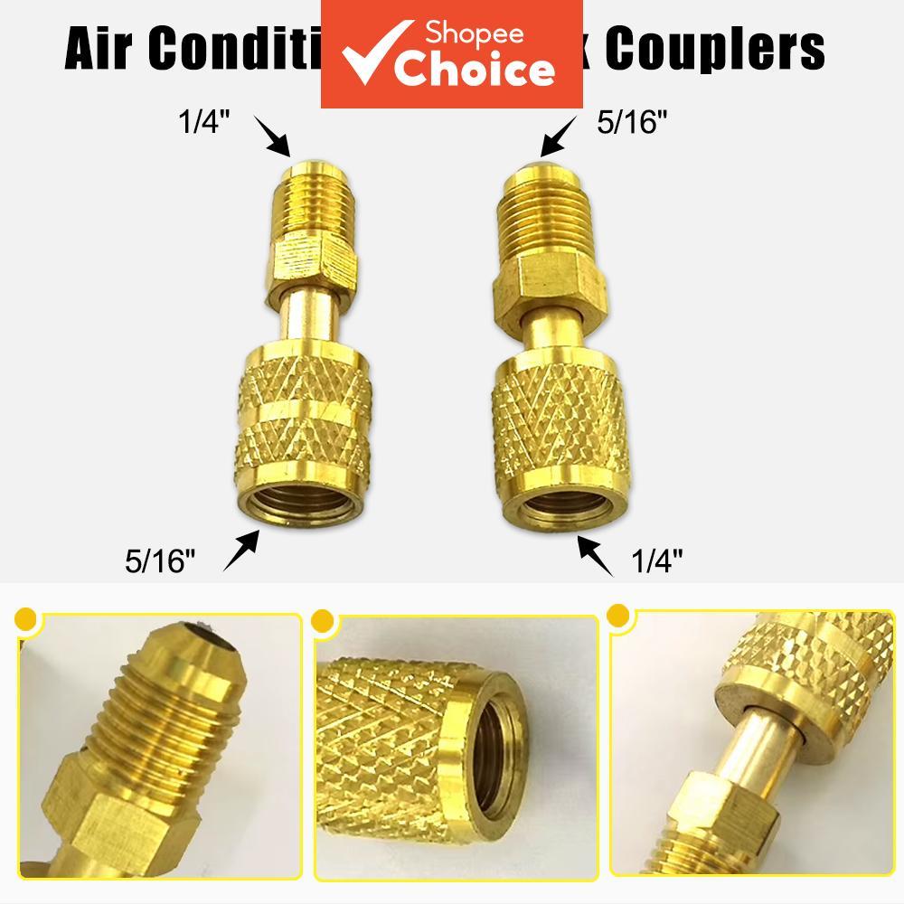 Um Conjunto De Adaptador De Carregamento De Refrigeração R410a , 5/16 SAE Fêmea Para 1/4 Macho E Sistemas AC