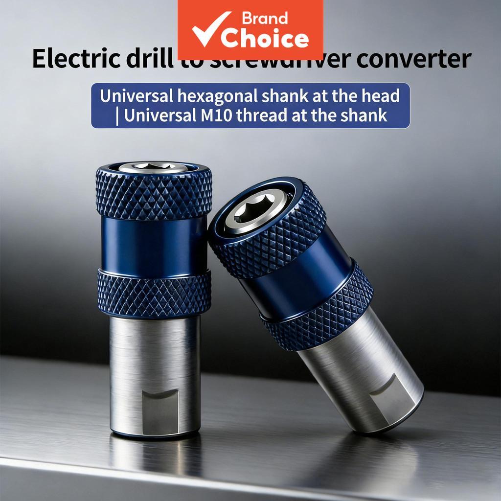 Um Conjunto De Broca Elétrica Para Conversor De Driver De Impacto 1/4 Polegada Hex Adaptador De Troca Rápida Com Rosca M