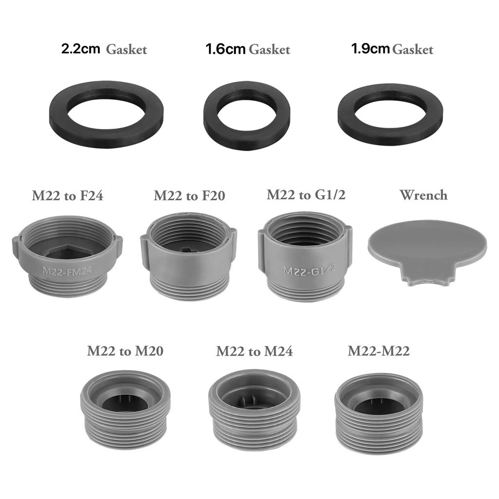Novo Kit de Adaptador de Torneira - Conjunto de 5 Peças de Adaptadores de Aerador Masculino e Feminino para Torneiras de