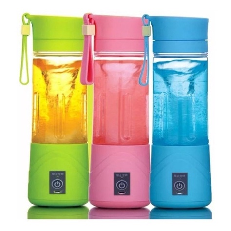Mini Liquidificador Portátil Shake Juice Cup Usb 380ml Fit