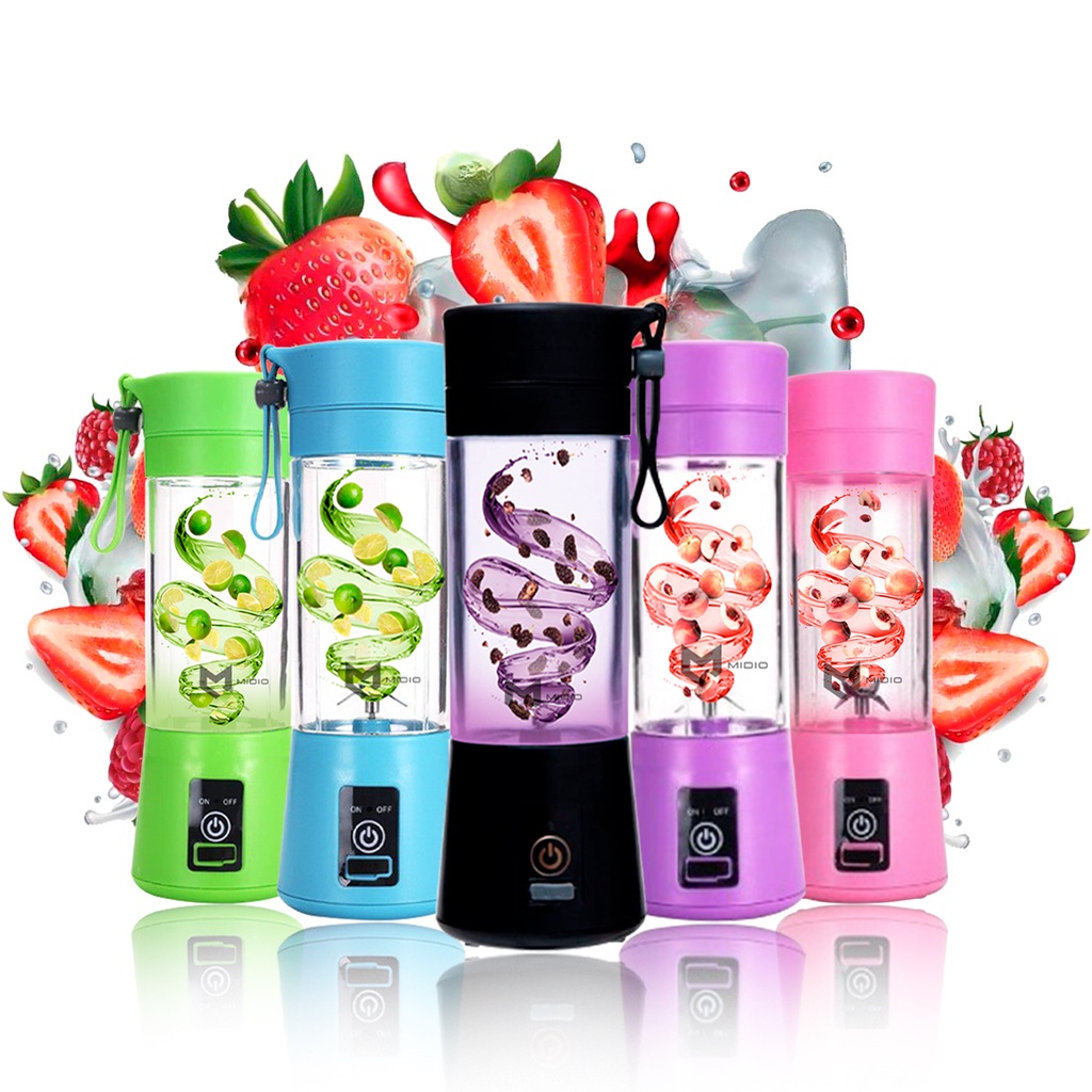 Mini Liquidificador  6 Lâminas Usb Portátil Recarregável Shake Take Juice Cup